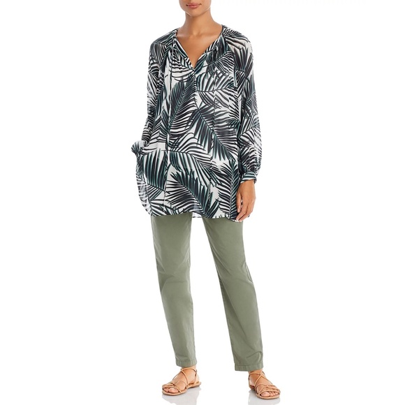 HUGO BOSS NWT BILINEA PLEASANT PALM FANTASY TUNIC TOP. SIZE US 4 (S) - Picture 8 of 16